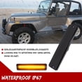 thumbnail image 4 of GTINTHEBOX 2x Smoke Lens LED Amber Front Bumper Side Marker Lights For 1987-1995 Jeep Wrangler, 4 of 11