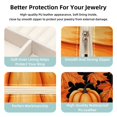 thumbnail image 3 of Maple Leaf Pumpkin Travel-Portable Square Jewelry Organizer Storage Box - Rings, Earrings, Necklaces, and Bracelets Holder for Girls and Women, 3 of 6