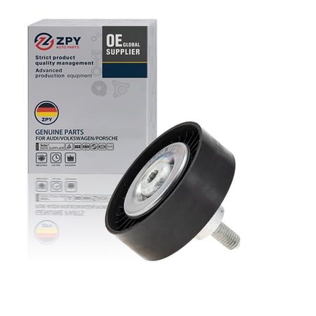 ZPY AUTO PARTS 06E903341G Black Drive Belt Idler Pulley Replacement for VW Touareg (7P) Audi A5 A6 A7 A8L Q5 Q7 S5 SQ5