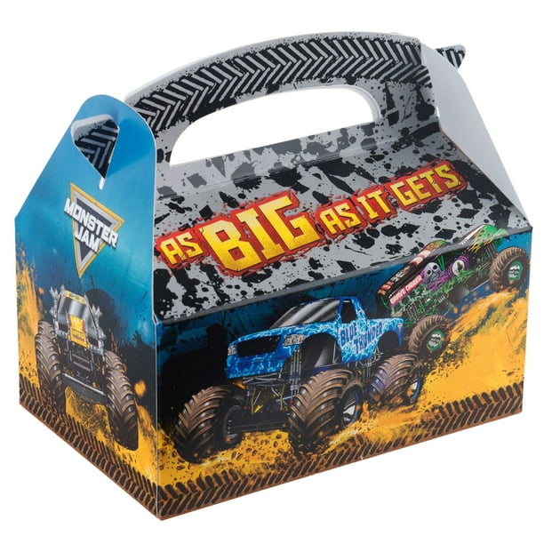 Monster Jam Party Supplies 4 Pack Favor Box