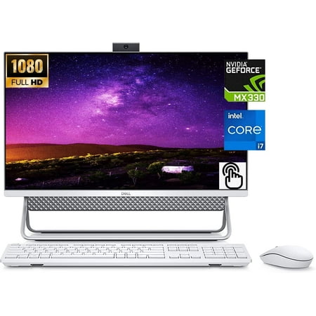 Dell Inspiron 27 7000 Series Touchscreen All-in-One Desktop, 11th Gen Intel Core i7-1165G7, 16GB RAM 512GB SSD+1TB HDD, GeForce MX330, Wireless Keyboard & Mouse Combo, Windows 11 Home