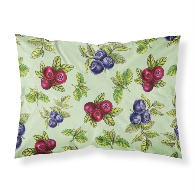 Funda de almohada Caroline's Treasures Treasures Berries in Green estándar multicolor