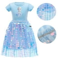 thumbnail image 5 of Girl Princess Costume Snow Party Dress Halloween Cosplay Dress up, 5 of 7