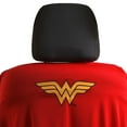 Wonder Woman Car Seat Covers with Detachable Cape Backing Front Car