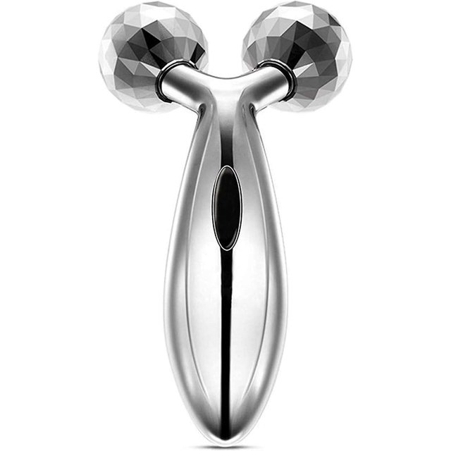 Masajeador facial con rodillo, masajeador facial con rodillo 3D, herramienta de elevación facial en forma de Y
