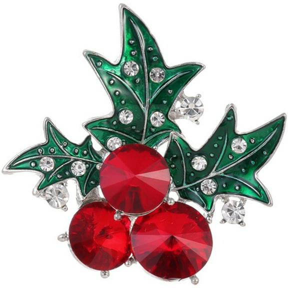 Crystal Christmas Brooch Diamond Vintage Flower Brooches Luxury Simple Elegant Brooch Backpack Jacket Cap Lapel Badge Pin for Women