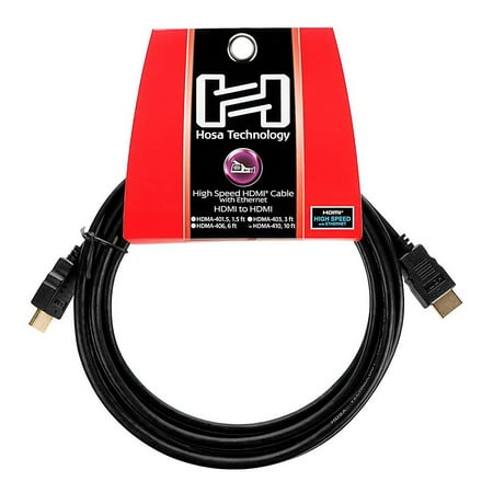 UPC: 0728736055681 | Hosa HDMA-410 High Speed HDMI Cable 3 ft.