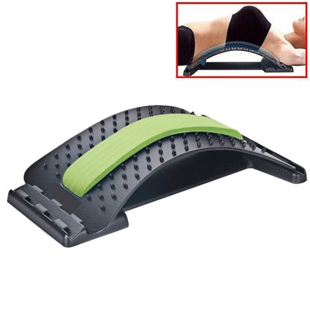 Back Stretcher Pain Relief Lower Lumbar Massager Magic Support and Stretching Green