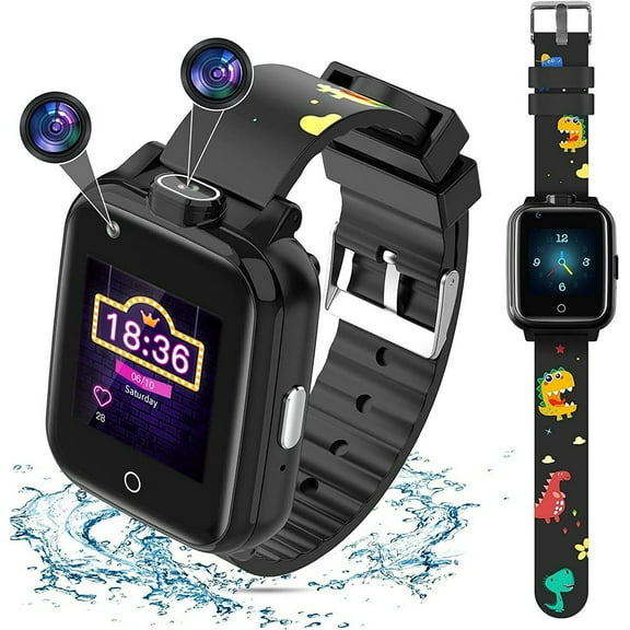 4G Smart Watch for Kids Latest Waterproof Kids Smart Watches HD Touchscreen Watch with Phone GPS Tracker and Calling Cell Phone Watch for Age 3-15 Years Girls Boys Gift