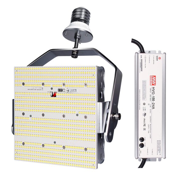 150W Shoebox LED Retrofit Kits=600W MH/HPS/HID 6000K E39 Mogul Base Retrofit LED Parking Lot Lights Tennis Court Lights,ETL Approved,AC200-480V