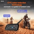 thumbnail image 5 of EJEAS V6 Pro Motorcycle Helmet Bluetooth-Compatible Headset Waterproof Anti-Jamming Noise Reduction Headset for Electric Bike Motos, 5 of 5