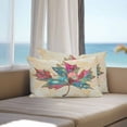 thumbnail image 2 of Maple Leaf Outdoor Pillow Covers Pack of 2 Medieval Vintage Floral Background Waterproof Throw Pillow Covers Decorative Cushion Cases for Patio Garden Tent Balcony Couch 20x12 inch, 2 of 8
