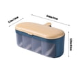 thumbnail image 3 of Nkmbld Spice Storage Containers with 4 Grids and 4 Spoons Kitchen Condiment Jar, Blue, 3 of 8
