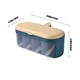 thumbnail image 3 of Tarro de especias de vidrio 300ml | Bote de condimentos de vidrio transparente con cuchara | Recipiente de condimento hermético para encimera de cocina | Tapa de plástico azul | Almacenamiento a, 3 of 6