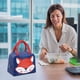 thumbnail image 4 of 1 bolsa para lonchera divertida de dibujos animados, bolsa de tela Oxford, linda bolsa bento portátil para estudiantes para trabajar con bolsa aislante de arroz individual, 4 of 5