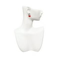 thumbnail image 2 of Silvertone Small Red Apple Clear Crystal Clip On Earrings, 2 of 3
