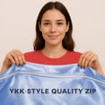 thumbnail image 4 of Silk Zip On Fitted Sheets Twin Size 39X75 - Includes 2 Zip On Sheets +1 Bottom Fitted Base - Fit's 16” In Deep Pocket - Easy to Use,Soft,Smooth -Fitted Sheet-Skyblue - Color, 4 of 9