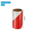 thumbnail image 2 of Uxcell Reflective Tape, 2 Roll 4 Inch x 10 Ft Waterproof Safety Adhesive Tape for Trailers, Red White, 2 of 6