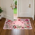 thumbnail image 6 of Moynesa 2'x3' Floral Rugs for Entryway, 2x3ft Washable Kitchen Rugs Ultra-Thin Soft Rug, Non Slip Indoor Door Mat Stain Resistant Boho Small Rug Low-Pile Throw Rug for Bathroom Bedroom,Pink, 6 of 8