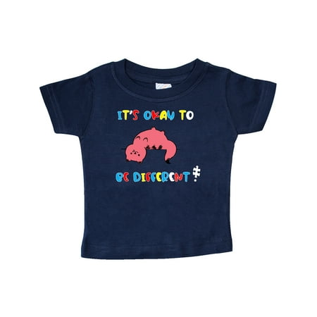 

Inktastic Autism Awareness It s okay to be Different! Silly Cat Gift Baby Boy or Baby Girl T-Shirt
