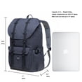 thumbnail image 2 of KAUKKO Mochila de viaje para computadora portátil, mochila para exteriores para computadora portátil de 15.6 pulgadas (18-gris) KAUKKO EP5-18-grey, 2 of 5