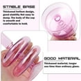 thumbnail image 3 of GFDYREE Clear Glass Candle Holders Glass Taper Candle Holder Decorative Glass Candlestick Holders for Dining Table Centerpieces Wedding Church （Purple）, 3 of 7