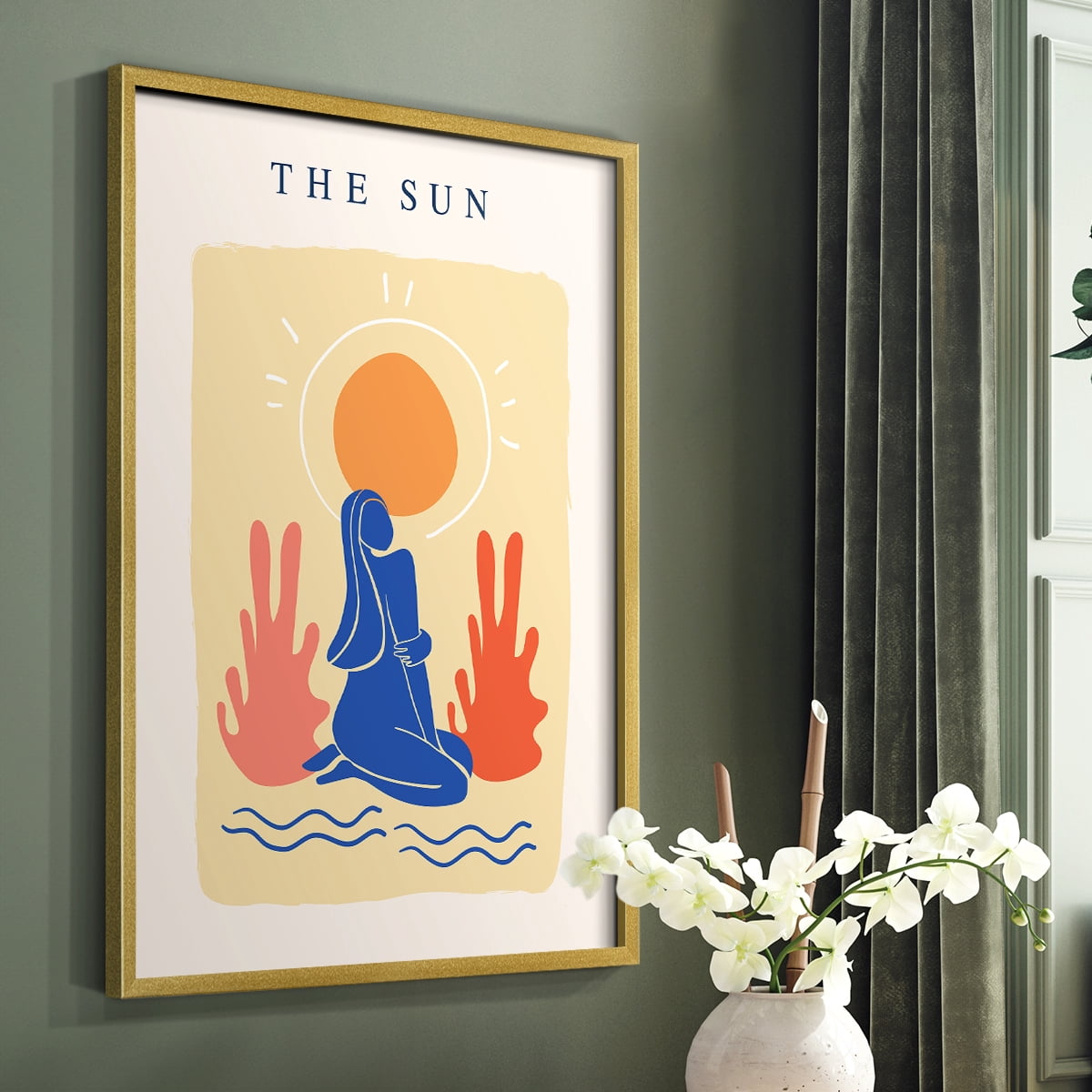 Matisse CCCX in Gold Solid Wood 16 x 20 Framed Print