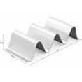 thumbnail image 3 of Taco Holder Stand,Set of 6 Stainless Steel Taco Tray,Stylish Taco Shell Holders, Rack Holds Up to 3 Tacos Each Keeping Shells Upright, Health Material, 3 of 4