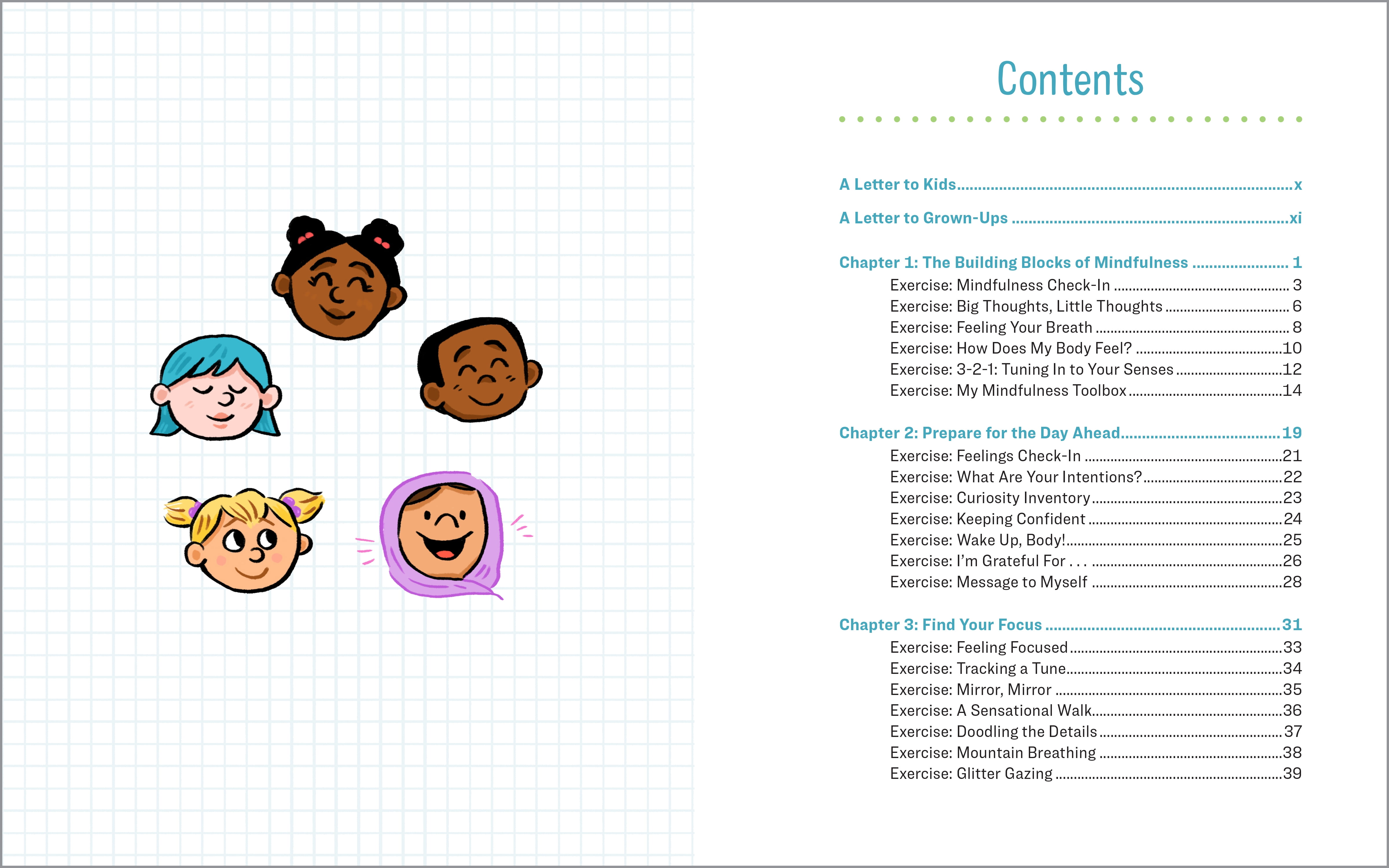 Mindfulness Workbook for Kids: 60+ Activities to Focus, Stay Calm, and Make Good Choices (Spiral Bound)