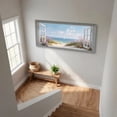 thumbnail image 7 of Beach Window Canvas Wall Art - Large Coastal Picture Landscape Canvas Prints Tropical Sea Paintings, Horizontal Summer Seascape Artwork for Living Room Bedroom, 7 of 7
