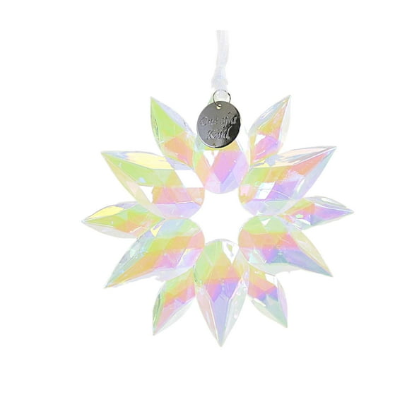 Holiday Ornament Snowflake Friends Acrylic One Of A Kind Nd6010339 Teardrop