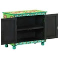 thumbnail image 2 of vidaXL Hand Painted Sideboard Multicolour 70x35x60 cm Solid Mango Wood, 2 of 5