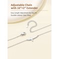 thumbnail image 6 of FindChic Cross Necklace for Women Silver Dainty Tiny Sideway Cross Choker Pendant Necklace Simple Trendy Cute Easter Basket Stuffers Baptism Religious Faith Jewelry Gift, 6 of 9