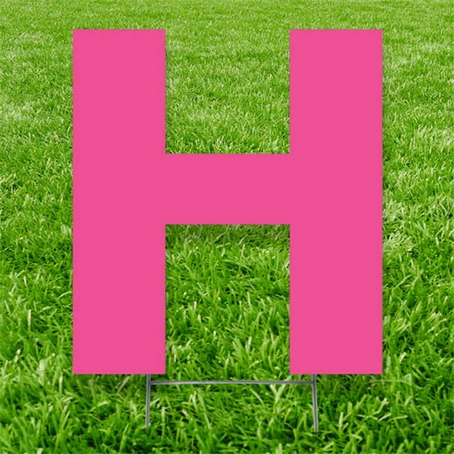 Advanced Graphics 3364 20 x 15 Po Lettre H Yard Signe&44; Rose