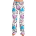 thumbnail image 2 of BDPORKAS Easter Pajama Pants Easter Soft Pj Pants Cute Rabbit Graphic Drawstring Wide Leg Women's Girls Lounge Sleepwear Pj Bottoms, 2 of 6