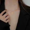 thumbnail image 6 of SSKFHGI Heart Double Necklace Simple Love Necklace Female Clavicle Jewelry Gi HOO, 6 of 8