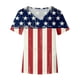 thumbnail image 5 of ICHUANYI Clearance Fashion Women's Summer V-Neck Short Sleeve Print Casual T-shirt Blouse(Wine, S) ICHUANYI WER2023080902968, 5 of 5