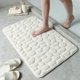 thumbnail image 2 of Alfombras de baño de adoquines, absorbentes, antideslizantes, de espuma, lavables a máquina, súper absorbentes, acogedoras alfombrillas de baño para baño (blanco, 16.0 x 24.0 in), 2 of 5