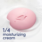 Dove Beauty Bar Soap For Soft, Smooth Skin, Pink Rosa, Cleans & Moisturizes, 3.75 oz 4 Bars