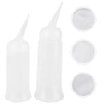 thumbnail image 2 of Miangastore 2pcs Professional Translucent Shampoo Bottle Hair Salon Dry Cleaning Tool Applicator Bottle(Large + Small), 2 of 8