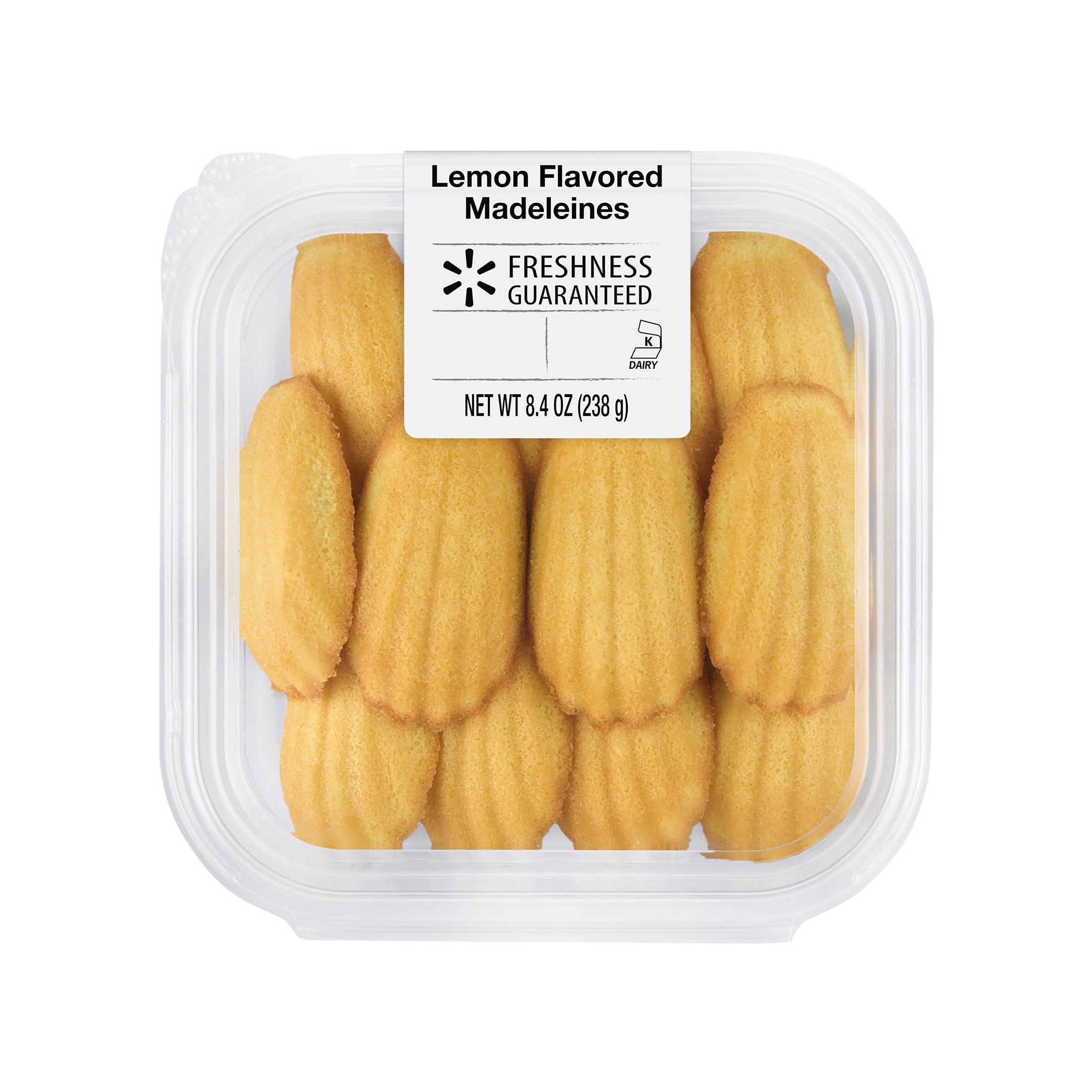 Freshness Guaranteed Lemon Flavored Madeleines Shell Shaped Baked Cookies, 8.4 oz, 12 Count (Ready to Eat)