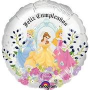 Anagram International Princess Feliz Cumpleanos Foil Balloon, 18 in., Multicolor