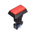 thumbnail image 4 of Game Push Button 49x33 Rectangle12V LED Illuminated Push Button Switch w Micro switch for Arcade Video Games Red 2pcs, 4 of 5