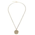 thumbnail image 1 of Tribal Mandala Flor de La con Colgante de Geometría Sagrada - Dorado , Dorado Yinane Collar geométrico colgante, 1 of 8