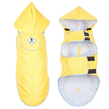 The Worthy Dog Lightweight Water-Resistant Seattle Slicker Dog Rain Jacket