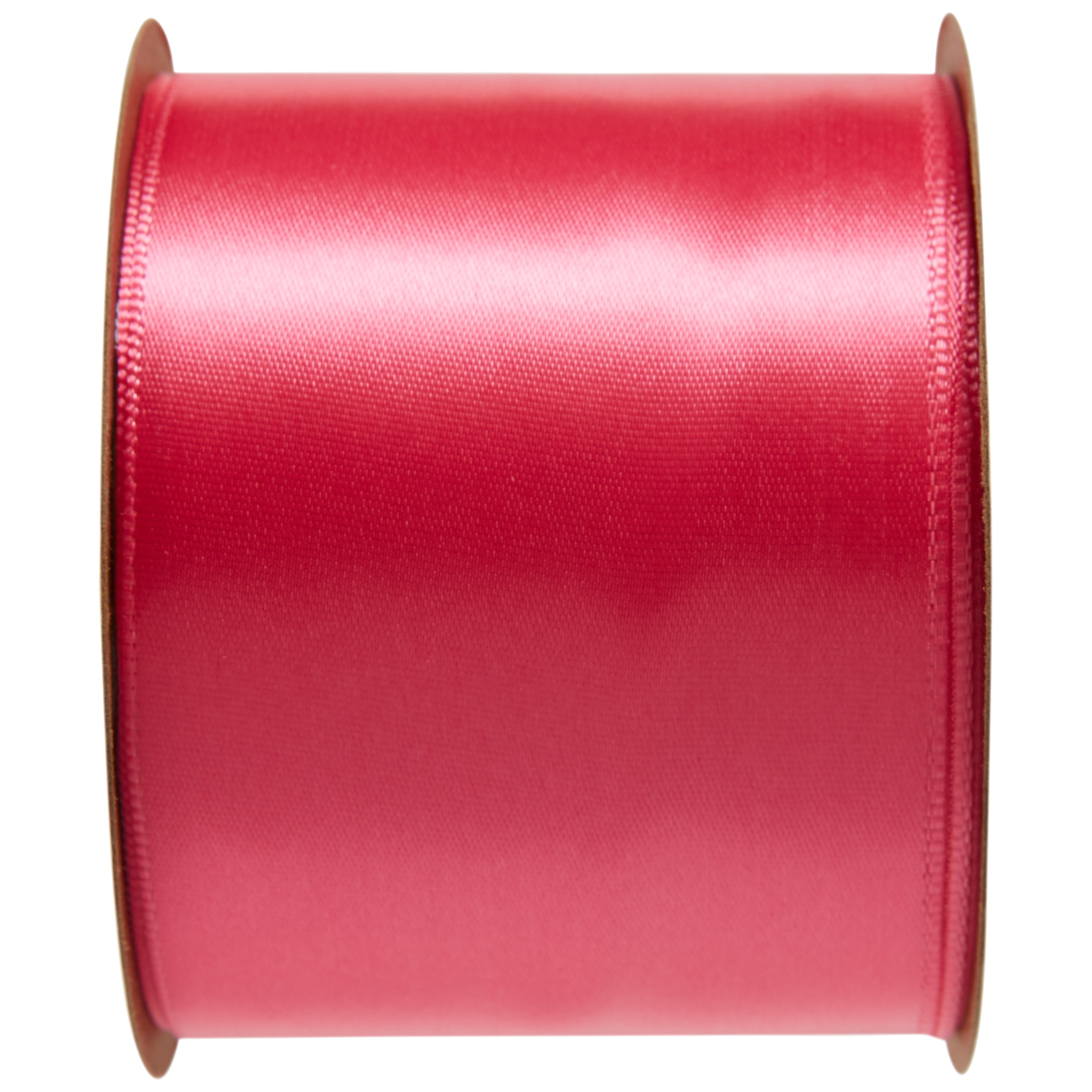 Shocking Pink Satin Ribbon - 1/8 Inch Width - Double Faced - 100 yard —  Crafted Gift Inc.