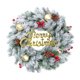 thumbnail image 1 of Decoraciones de otoño para el porche, colgador de puerta con corona doble, kits de coronas en forma de corazón para hacer para Navidad, corona de dulces, lazos navideños, vacaciones, Navidad para, 1 of 6