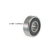 thumbnail image 3 of Uxcell Deep Groove Ball Bearings Inches Double Sealed Chrome Steel ABEC1 Z2 1/4"x5/8"x0.196", 3 of 4