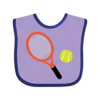 Inktastic Tennis Racket and Ball Boys or Girls Baby Bib