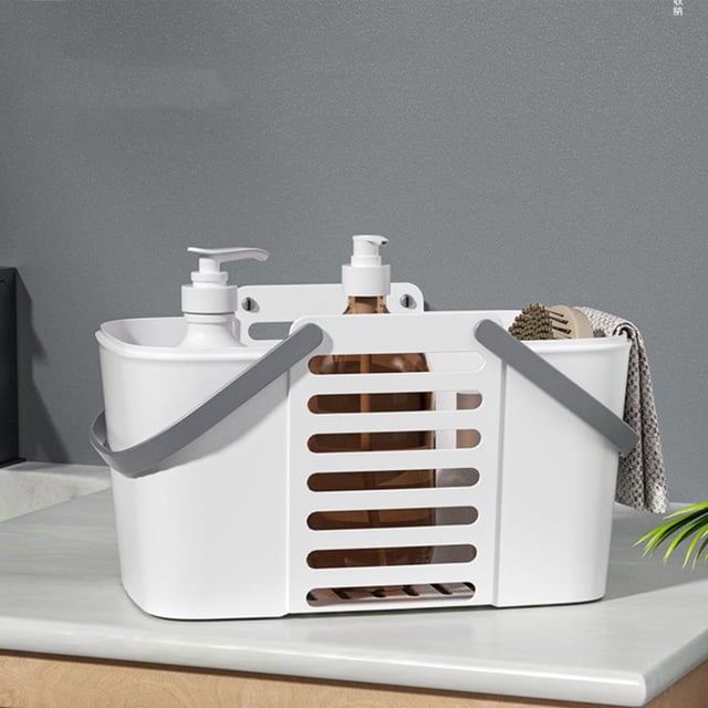 TIMIFIS Toilets Storage Rack Household Plastic Sundries Storage Basket Desktop Cabinet Rectangular Small Basket Home Transparent Bathroom Storage Basket